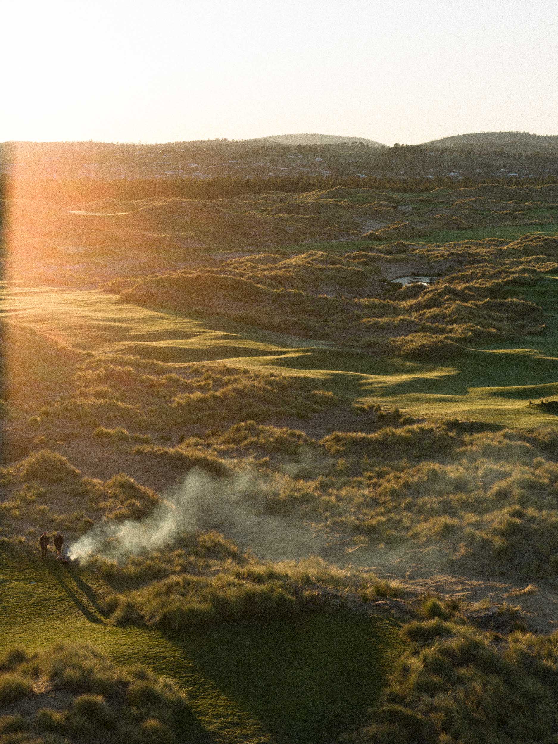 Atmospheric golf course view